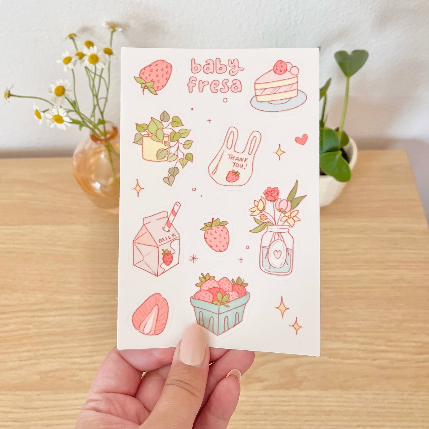 baby fresa sticker sheet