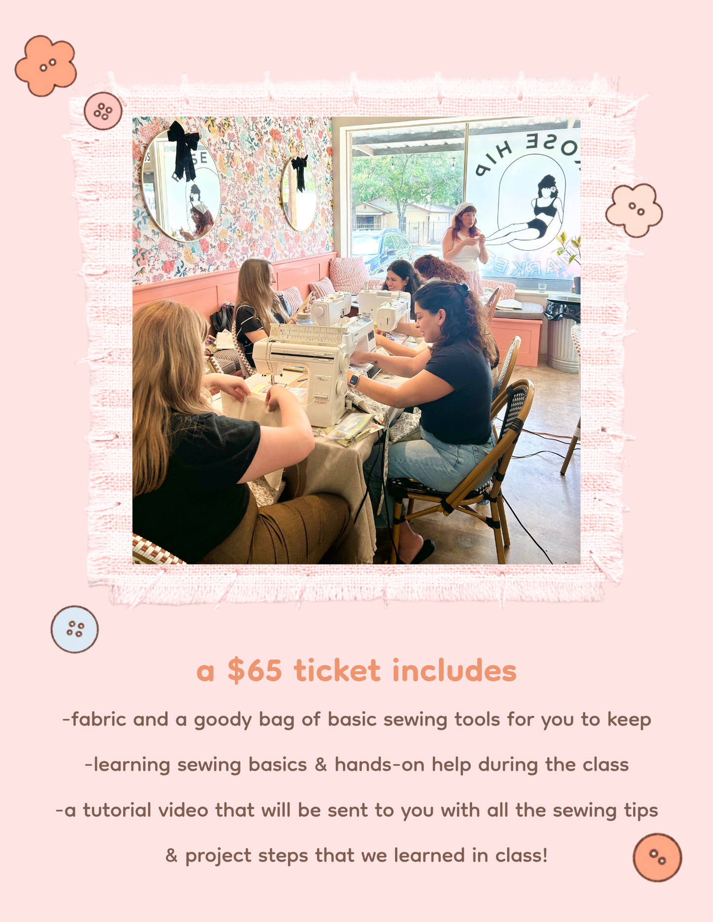beginners sewing class - july 25