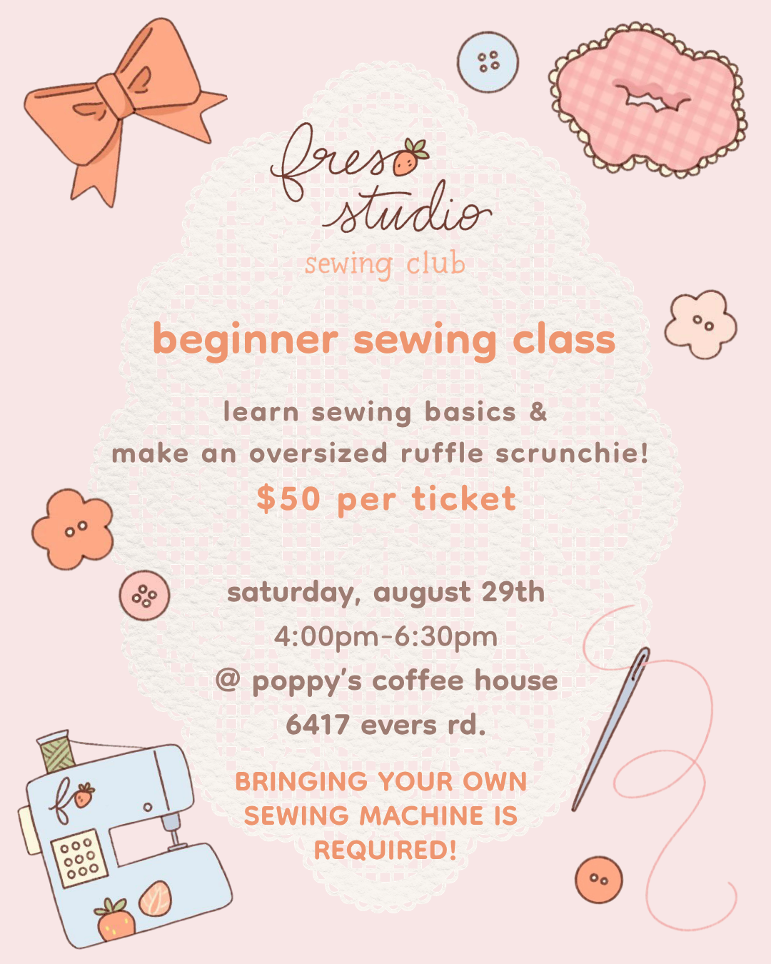 august beginner sewing class